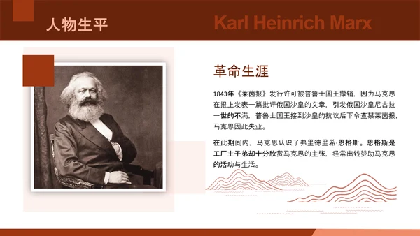 马克思主义学术风人物介绍ppt课件模板