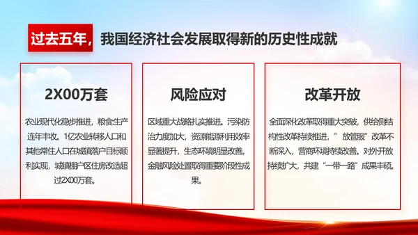 红色大气党建党支部年终工作总结PPT