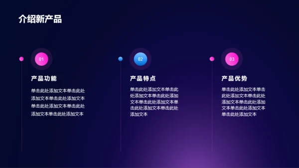 紫色炫酷新趋势新未来发布会PPT模板