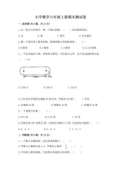 小学数学六年级上册期末测试卷附完整答案【典优】.docx