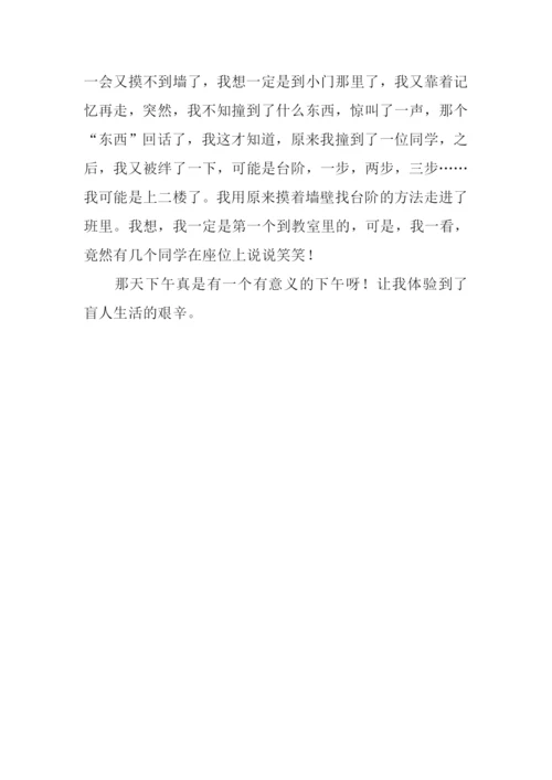 体验盲人作文400字.docx