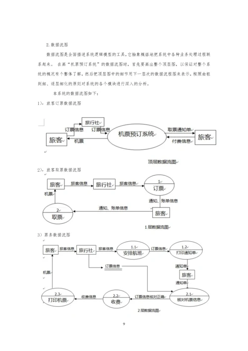 软件工程机票预订实验报告.docx