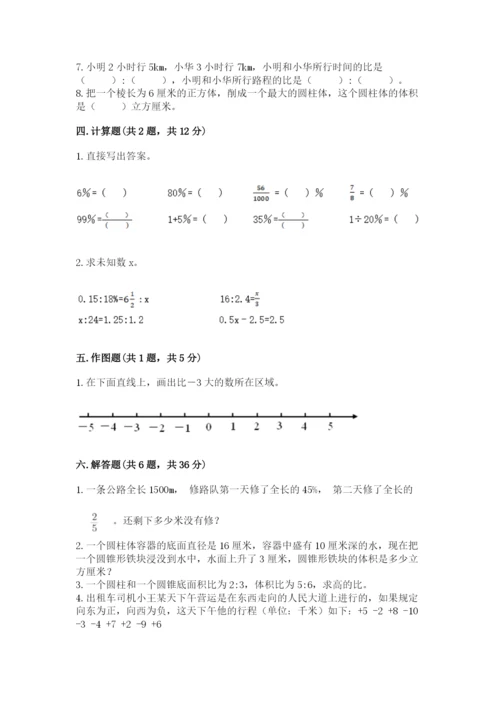 冀教版六年级下册数学 期末检测卷（全国通用）.docx