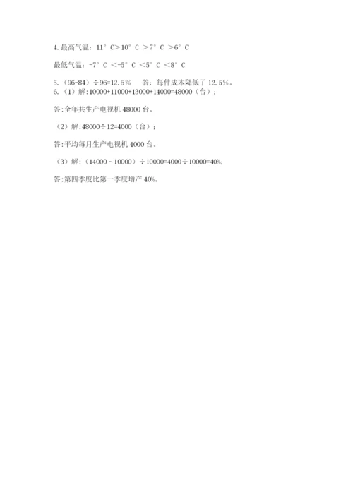 最新苏教版小升初数学模拟试卷附答案【基础题】.docx