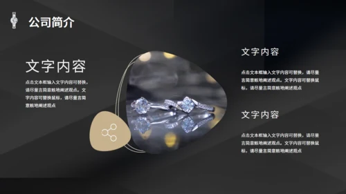 奢华珠宝首饰品牌宣传通用PPT模板
