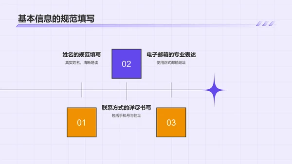 紫色插画大学生个人简历PPT模板