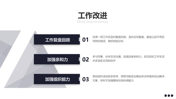 简约风深色个人年度工作总结汇报