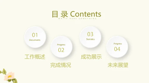绿色淡雅小清新水彩风美容化妆品宣传动态PPT