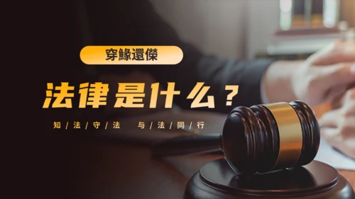 法律知识讲座通用PPT课件模板