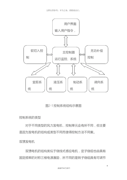 风力发电机组控制系统.docx