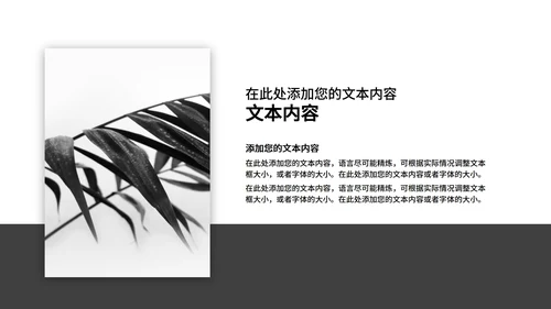 黑色商务风极简工作总结汇报PPT模板