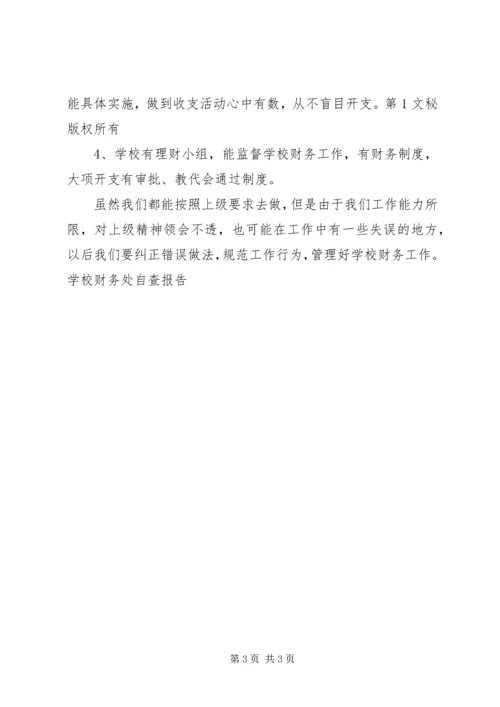 学校财务处自查报告 (5).docx