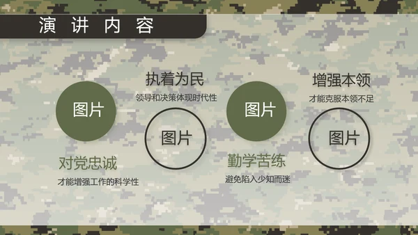 迷彩风部队军事训练汇报动态PPT模板