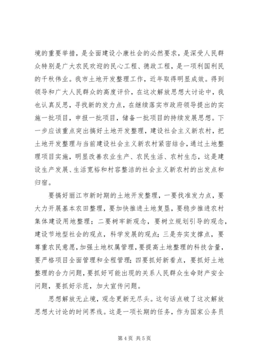 解放思想大讨论心得体会：坚持与时俱进弘扬创新精神.docx