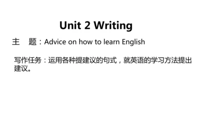 Unit 2 Writing-教学课件