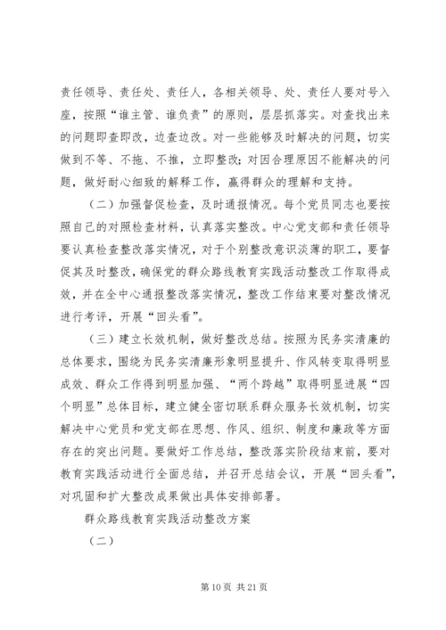 群众路线教育实践活动整改方案 (4).docx