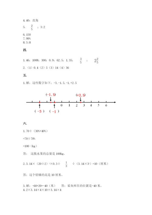 苏教版六年级数学小升初试卷【新题速递】.docx