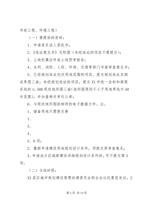 河南、建设项目规划办事程序及所需材料清单 (4).docx