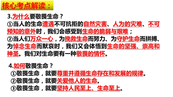第三单元 珍爱我们的生命【核心考点复习课件】(共24张PPT)