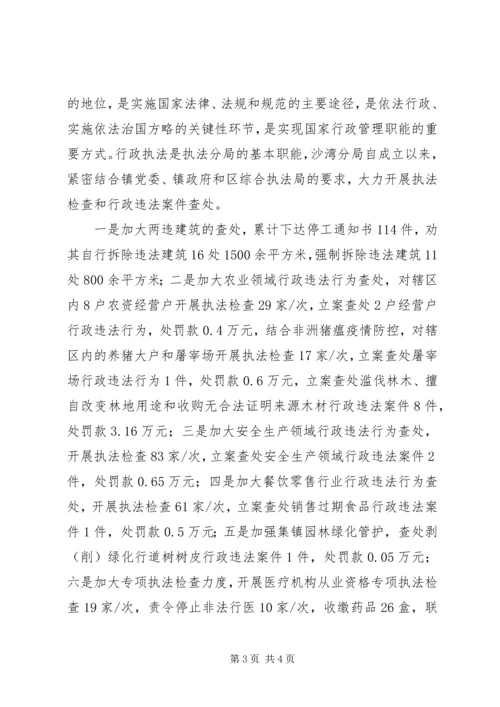 乡镇综合行政执法分局述职报告.docx