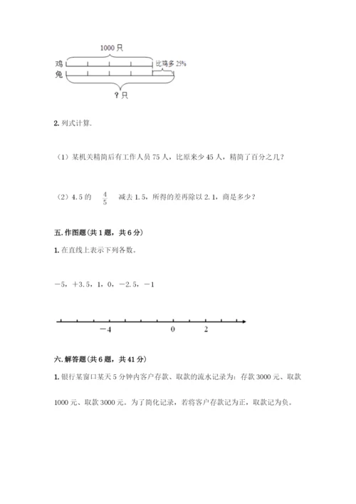 人教版六年级下册数学期中测试卷【名校卷】.docx