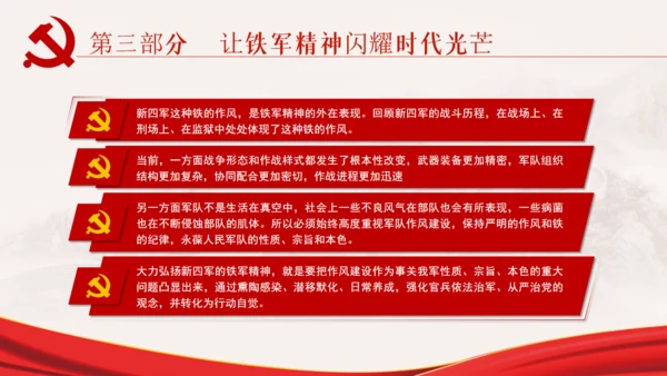 弘扬新四军精神通用PPT模板