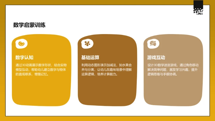 黄色3D风教育培训PPT