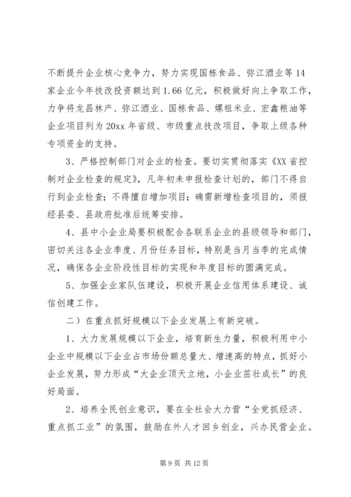 副县长在全县工业经济形势分析会上的讲话.docx