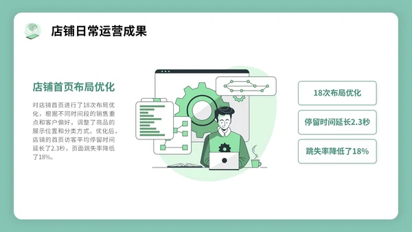 绿色插画风试用期转正答辩PPT模板