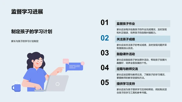 二年级学习指导PPT模板