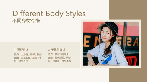 简约欧美风时尚穿搭培训PPT模板