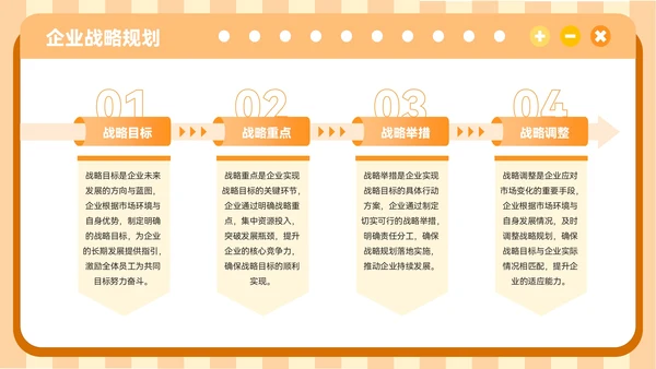 橙色插画风企业行业展会介绍PPT模板