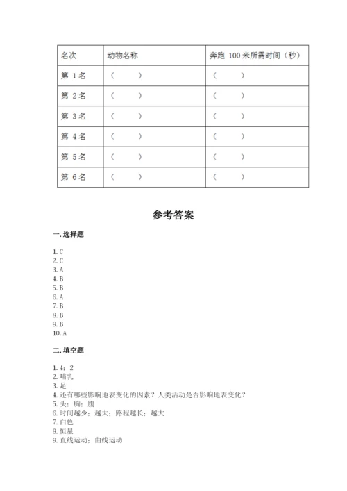 教科版三年级下册科学期末测试卷精品（网校专用）.docx