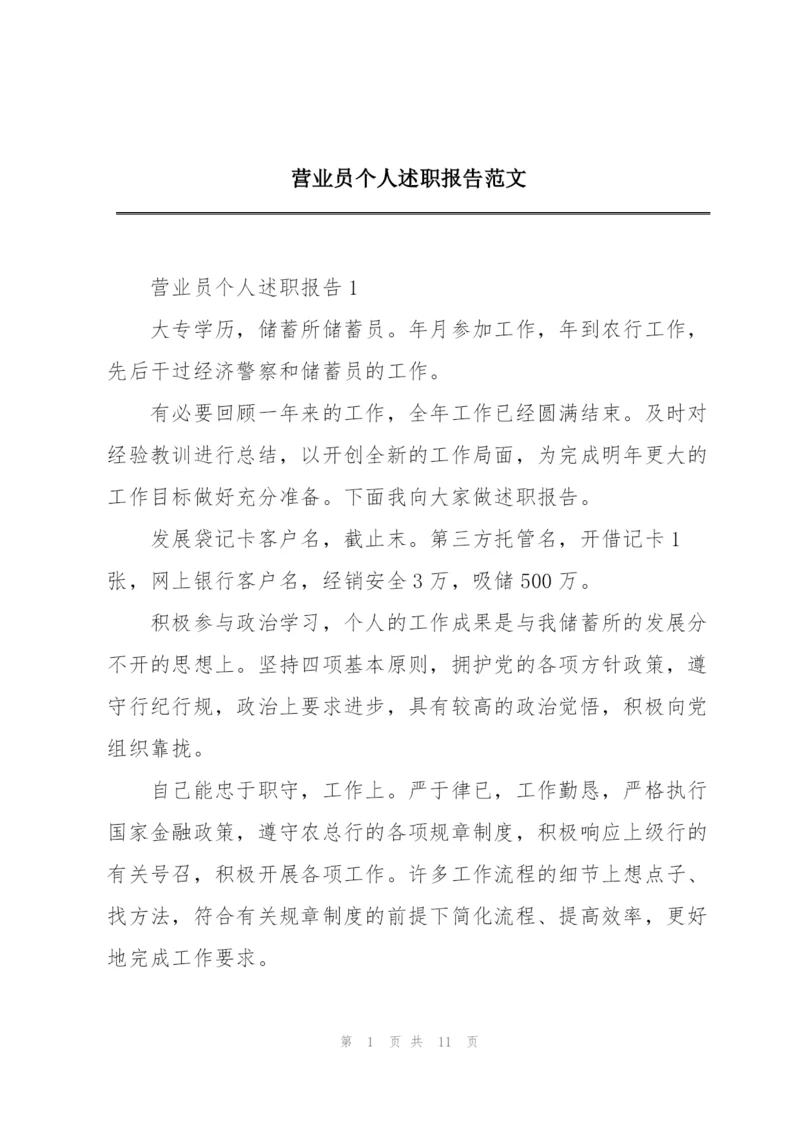 营业员个人述职报告范文.docx