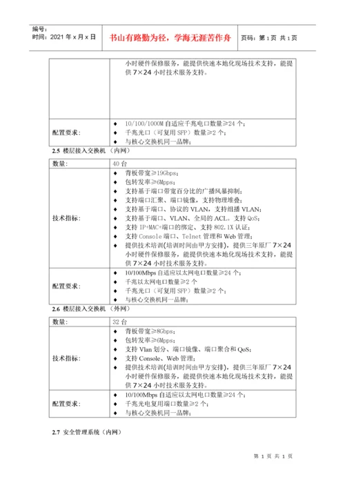 医院网络设备方案.docx