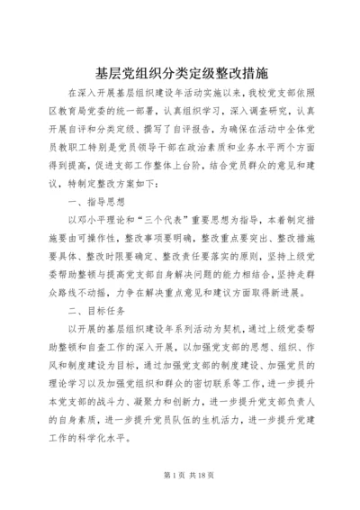 基层党组织分类定级整改措施.docx