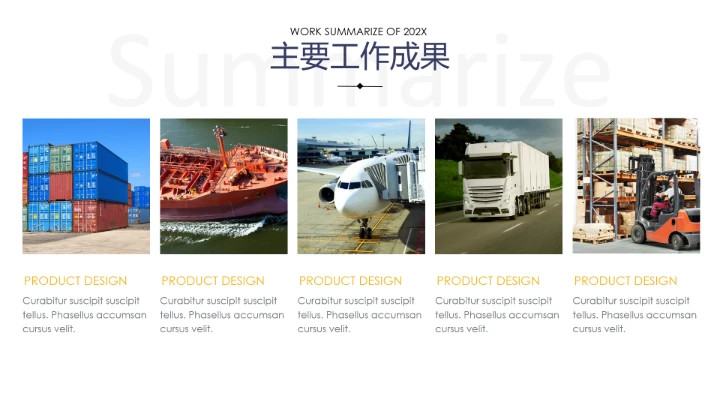 物流行业高端大气物流货运公司介绍通用PPT