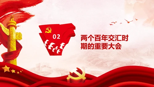 喜迎党的二十大中共二十大议程日程党课PPT