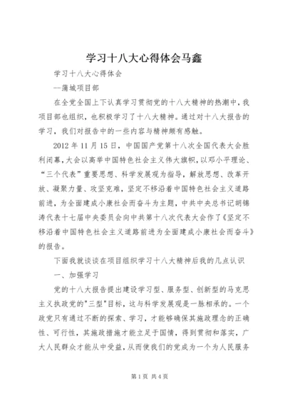 学习十八大心得体会马鑫 (4).docx