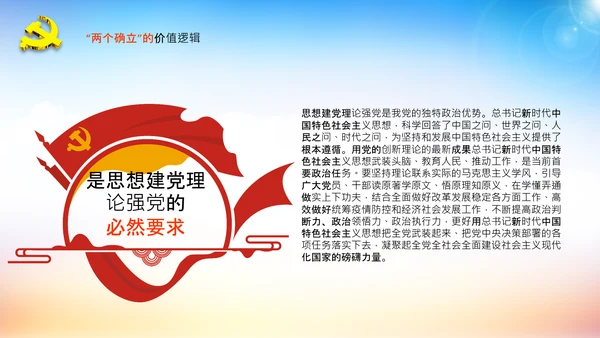 两个确立的决定性意义党支部党课PPT课件