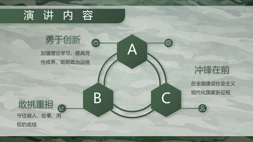 迷彩风八一部队特种兵训练动态PPT模板