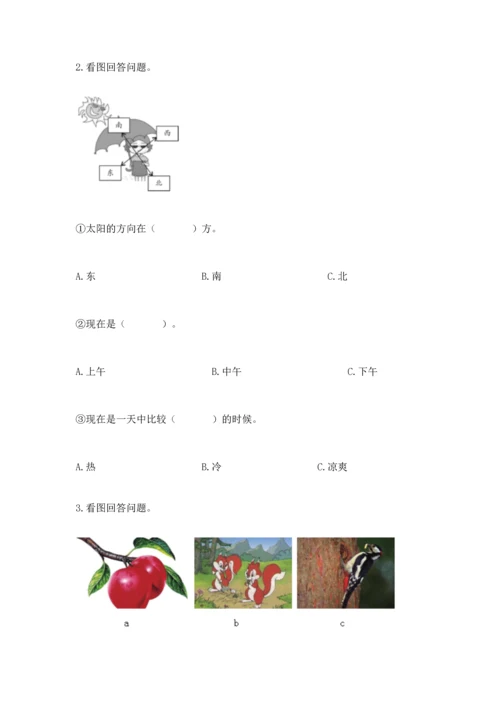 教科版二年级上册科学期末测试卷附答案【培优b卷】.docx