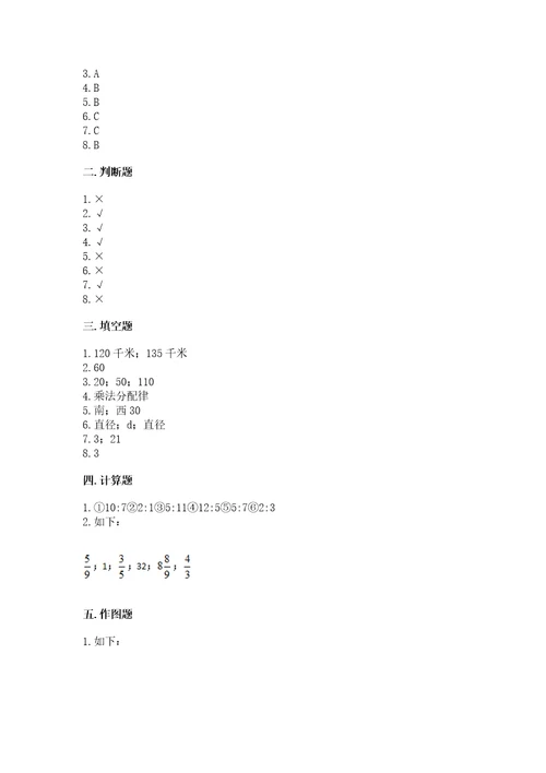 小学六年级上册数学期末测试卷（满分必刷）