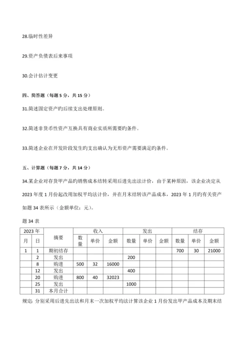 企业会计准则与制度历年试题及答案.docx