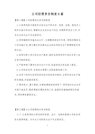 公司经理责任制度6篇.docx