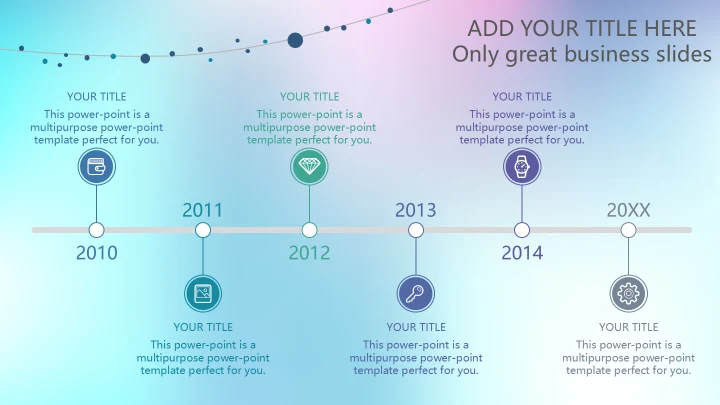 幻彩渐变英文商业计划书模板