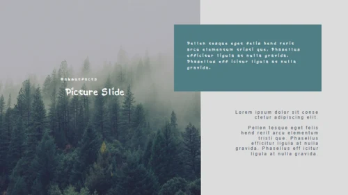 山河远阔大气山景通用PPT模板