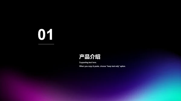 黑色简约互联网科技发布会PPT案例