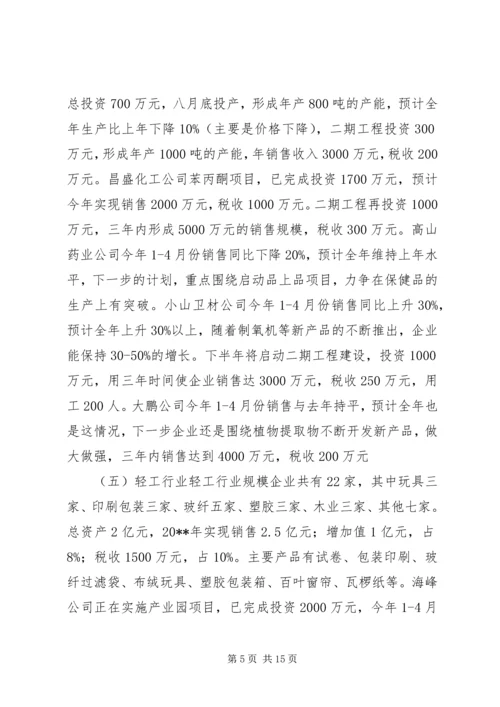 县部分规模工业企业调研报告.docx