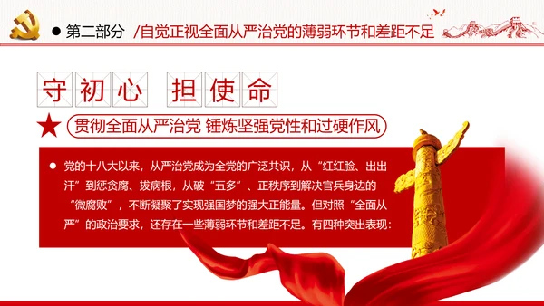 全面从严治军锤炼坚强党性和过硬作风做新时代优秀党员党政建党课